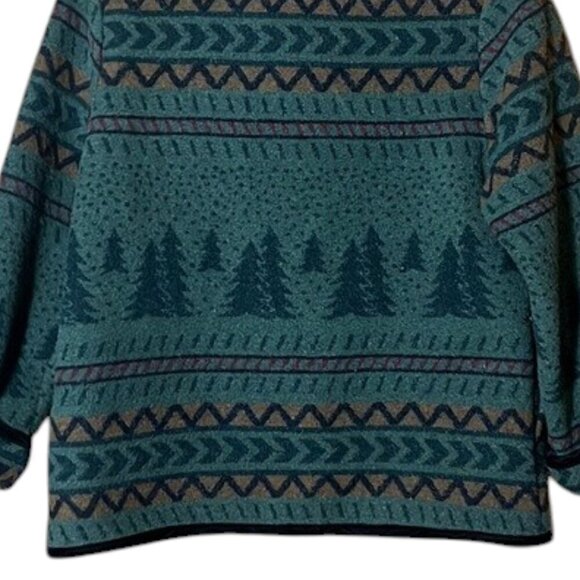 Vintage Coldwater Creek Aztec Southwestern Wool Blend Blazer Jacket Medium - Picture 6 of 7